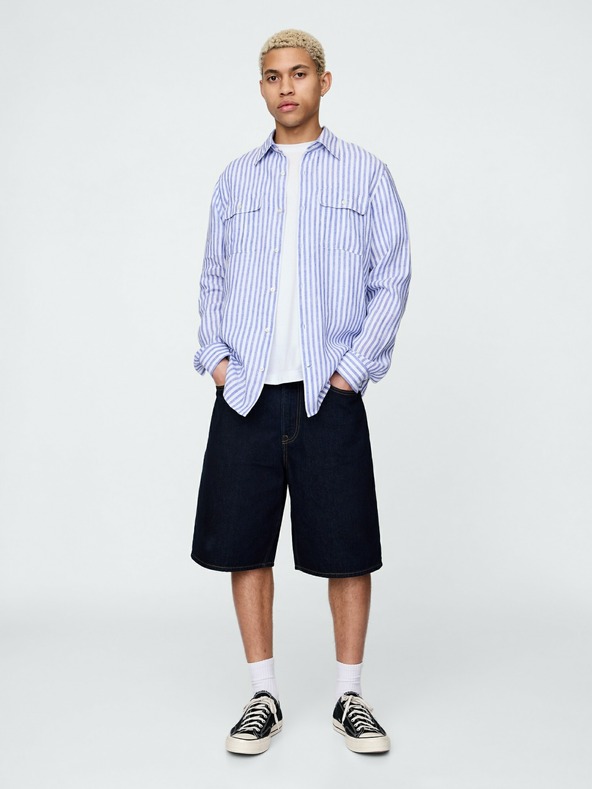 GAP Ľanová košeľa Classic Shirt GAP