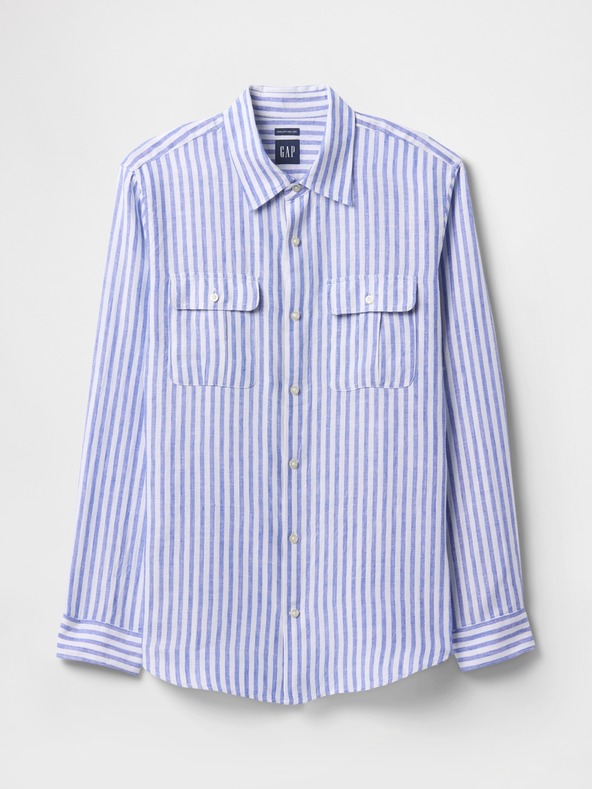 GAP Ľanová košeľa Classic Shirt GAP
