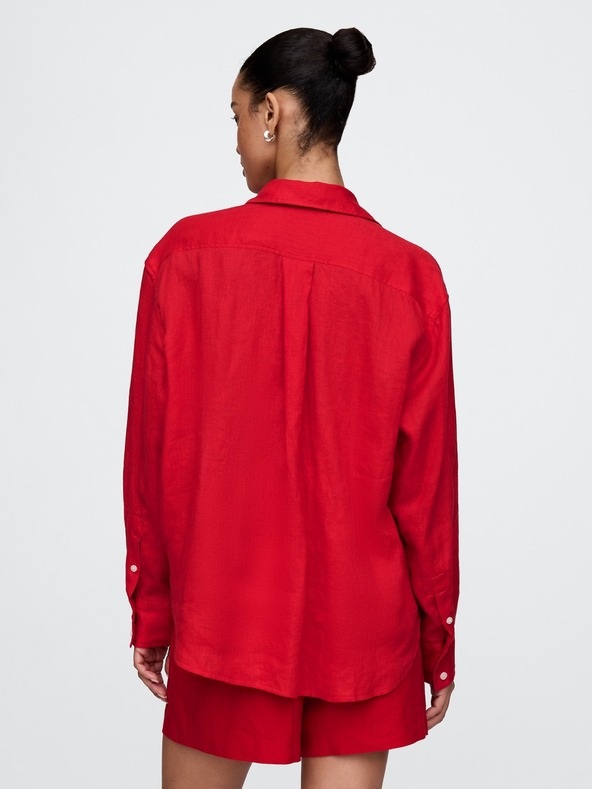 GAP Ľanová oversize košeľa Big Shirt GAP