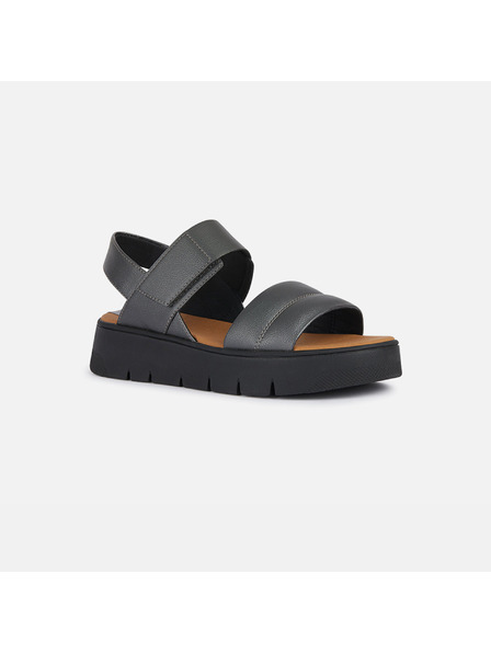 Geox Šedé dámske sandále Geox Dandra