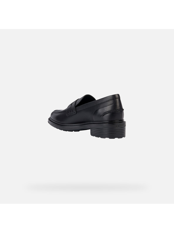 Geox Čierne dámske mokasíny Geox Walk Pleasure