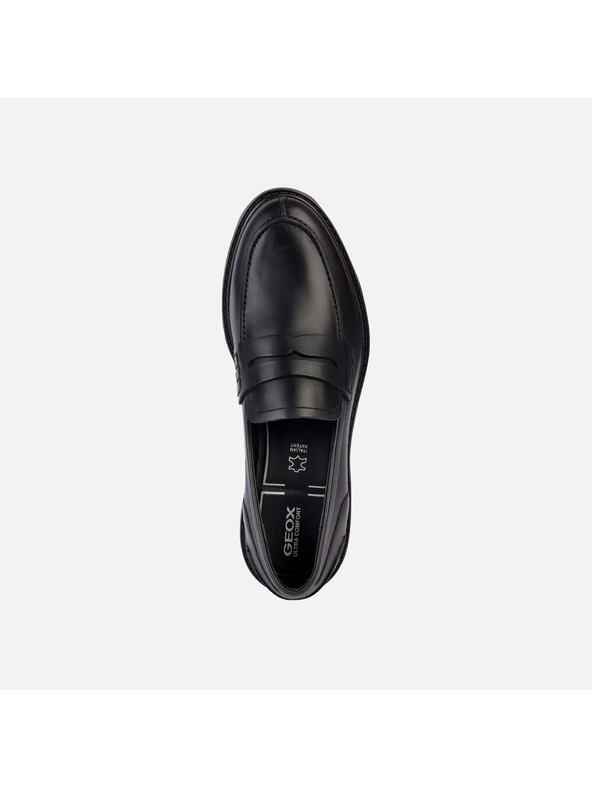 Geox Čierne dámske mokasíny Geox Walk Pleasure