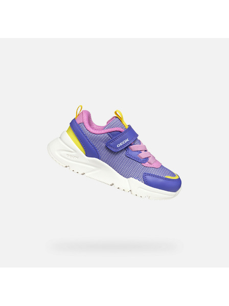 Geox Fialové dievčenské tenisky Geox Loftus