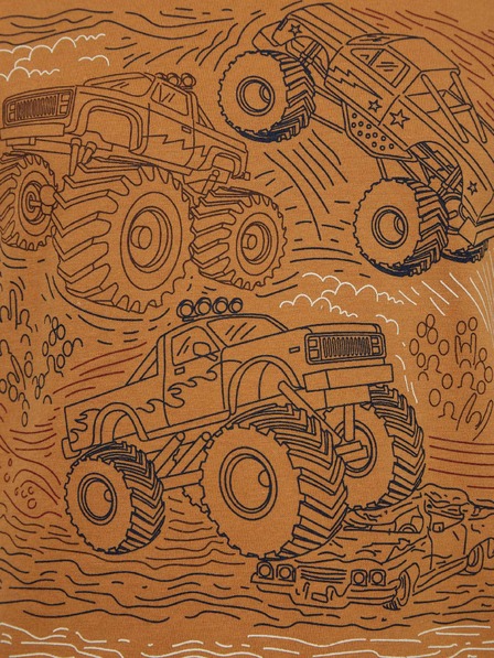 GAP Detské tričko organic monster truck GAP
