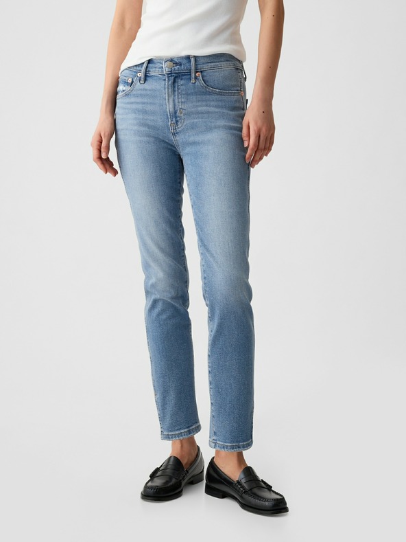 GAP Džínsy slim Mid Rise Split-Hem Vintage GAP