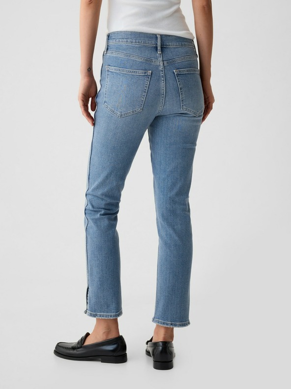 GAP Džínsy slim Mid Rise Split-Hem Vintage GAP