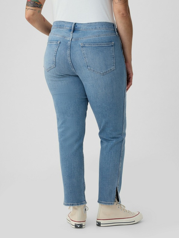 GAP Džínsy slim Mid Rise Split-Hem Vintage GAP