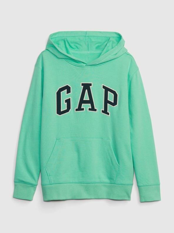 GAP Detská mikina s logom a fleece GAP