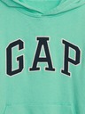 GAP Detská mikina s logom a fleece GAP