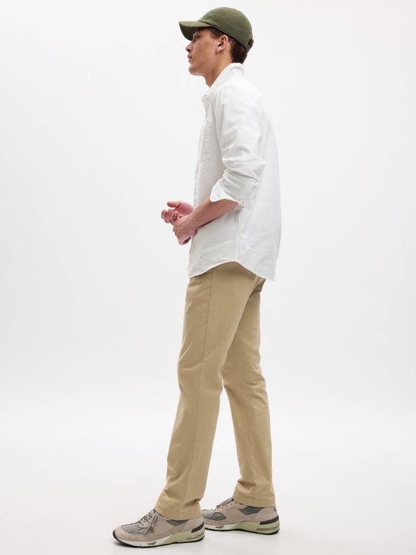 GAP Nohavice modern khaki in straight fit GapFlex GAP