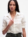 GAP Čipková košeľa crop GAP