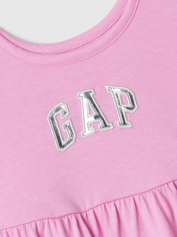 GAP Detské šaty s logom GAP