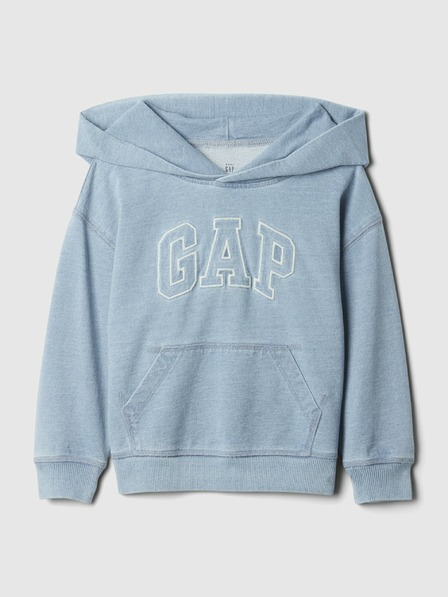 GAP Baby mikina s logom a kapucňou GAP