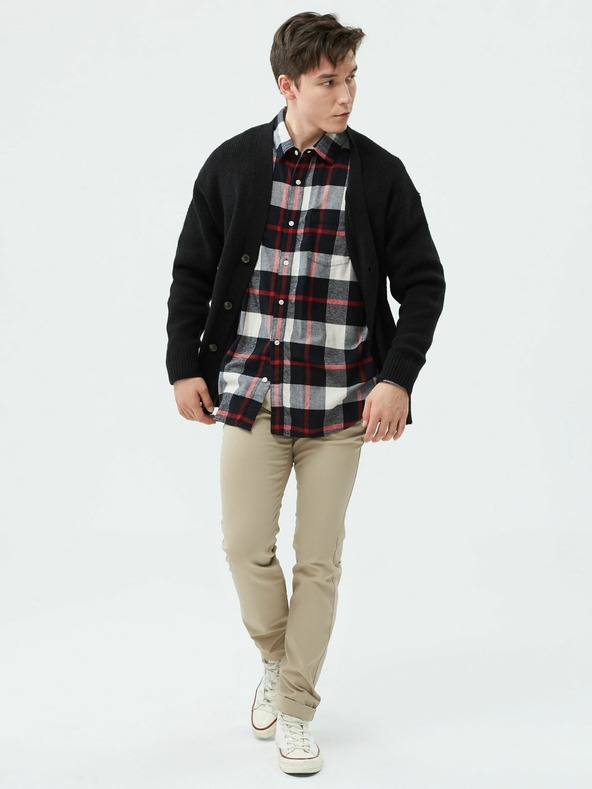 GAP Nohavice essential khaki skinny fit GapFlex GAP