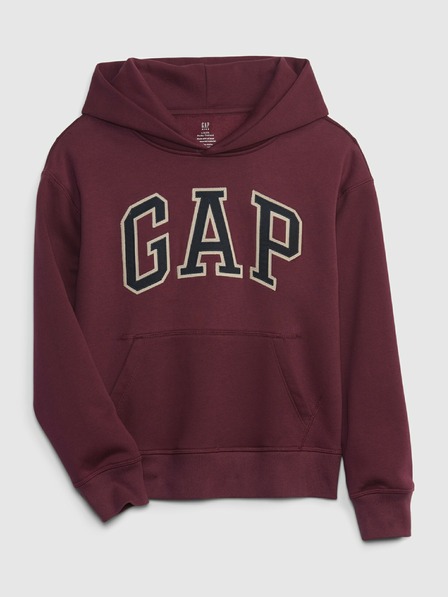 GAP Detská mikina s logom a fleece GAP