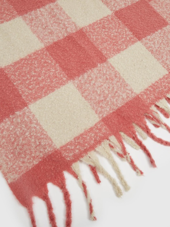 GAP Kockovaný šál so strapcami GAP