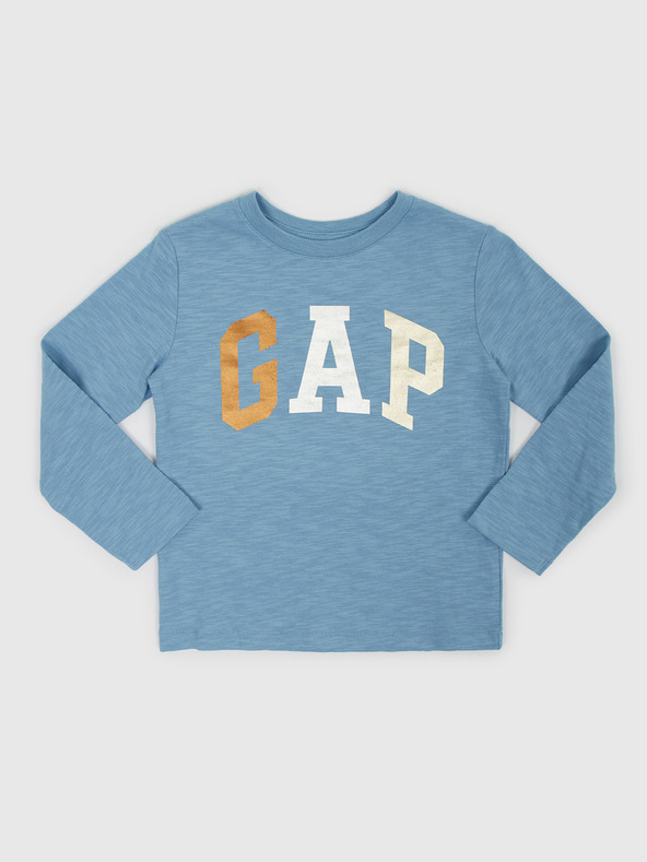 GAP Baby tričko s metalickým logom GAP