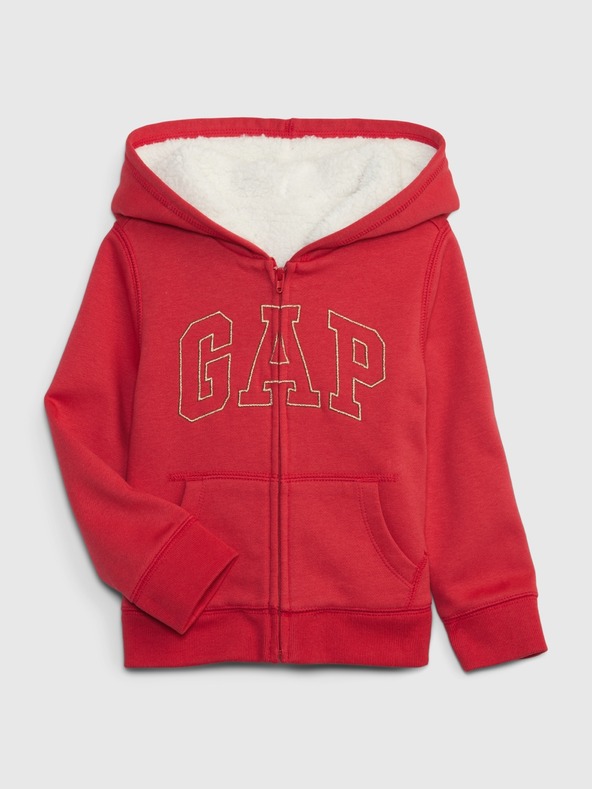 GAP Baby zateplená mikina s logom GAP
