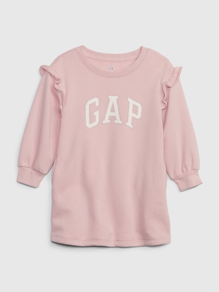 GAP Baby mikinové šaty s logom GAP