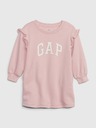 GAP Baby mikinové šaty s logom GAP
