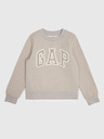 GAP Detská mikina s logom a fleece GAP