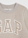 GAP Detská mikina s logom a fleece GAP