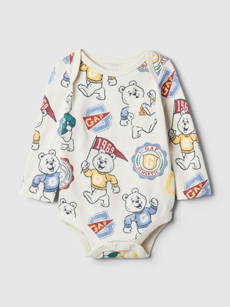 GAP Baby bavlnené body s logom GAP