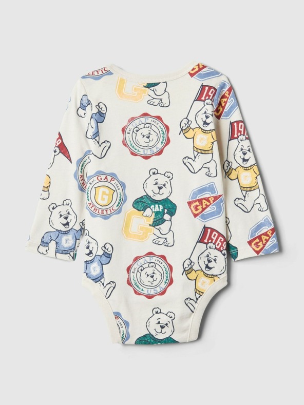 GAP Baby bavlnené body s logom GAP