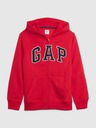 GAP Detská mikina s logom a fleece GAP
