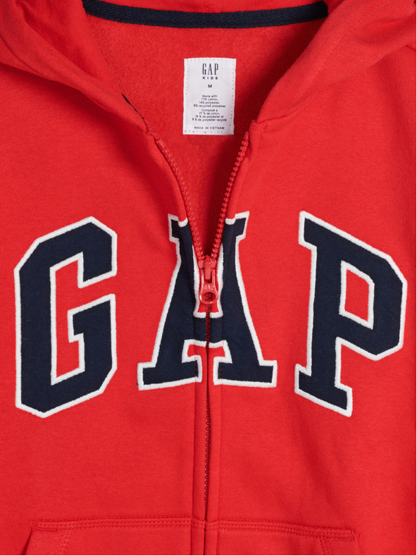 GAP Detská mikina s logom a fleece GAP