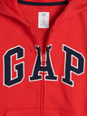 GAP Detská mikina s logom a fleece GAP
