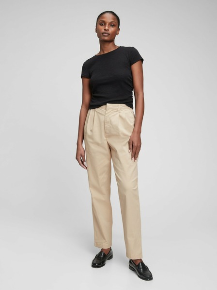 GAP Nohavice khaki high rise GAP
