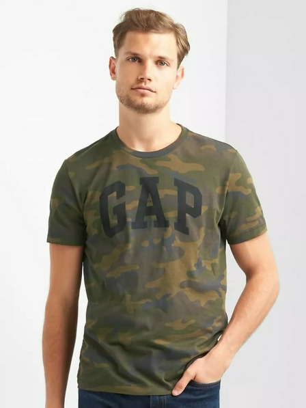 GAP Tričko GAP logo camo print