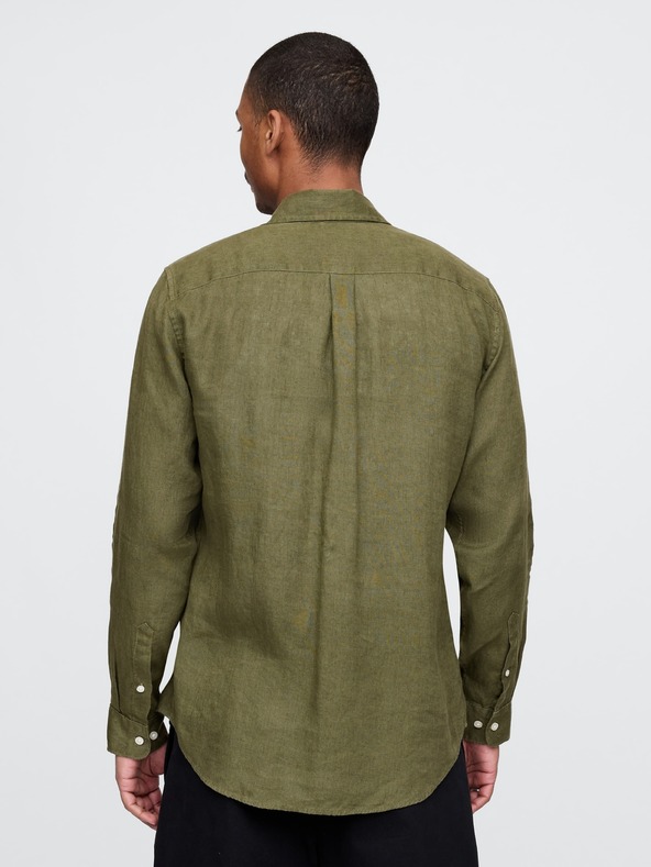 GAP Ľanová košeľa Classic Shirt GAP