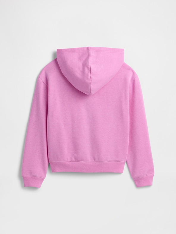 GAP Detská mikina s logom a fleece GAP