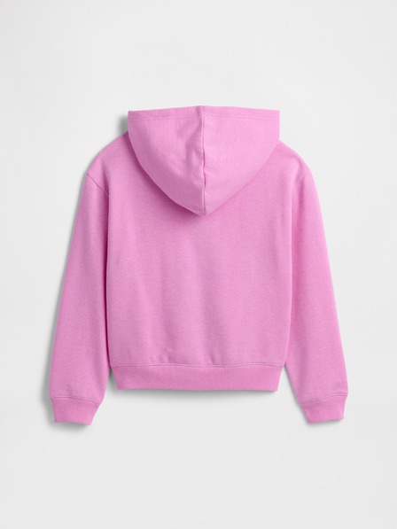 GAP Detská mikina s logom a fleece GAP