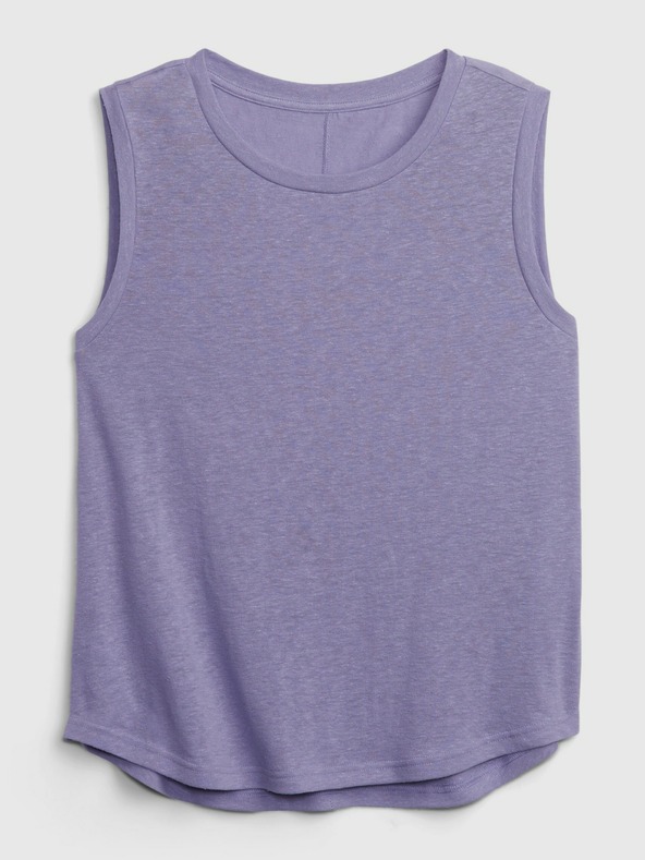 GAP Ľanový top bez rukávov GAP