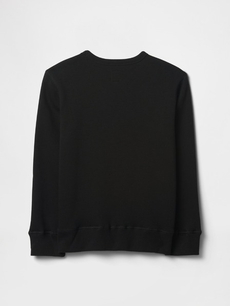 GAP Detská mikina s logom a fleece GAP