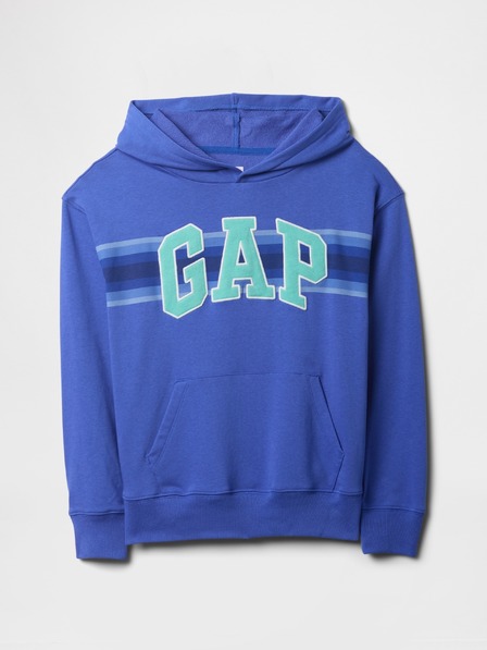 GAP Detská mikina s logom a fleece GAP