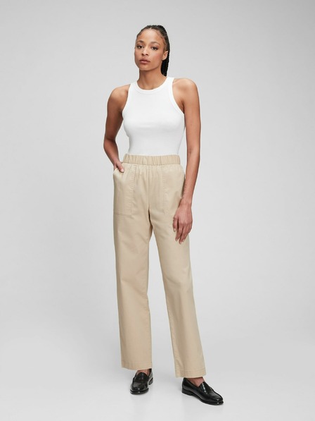 GAP Nohavice khaki high rise GAP