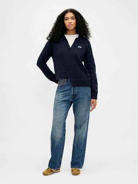 GAP Asymetrický svetr s příměsí vlny GAP