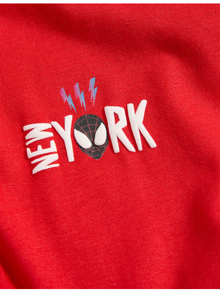 Marks & Spencer Tričko z čistej bavlny s potlačou Spider-Man™ (2–8 rokov) Marks & Spencer červená