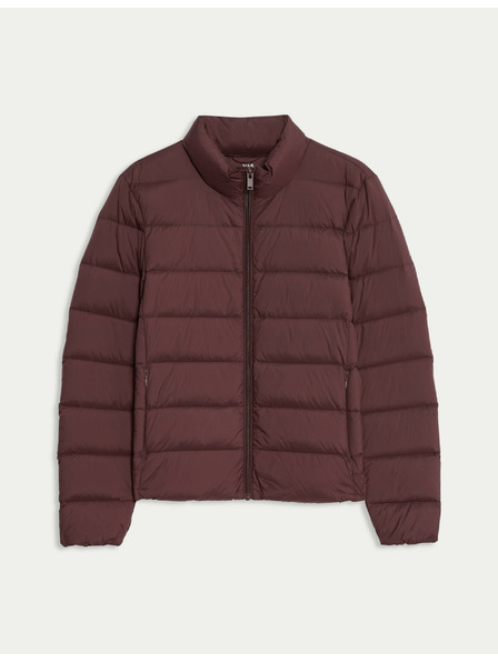 Marks & Spencer Prešívaná skladateľná bunda s perím a páperím Marks & Spencer červená