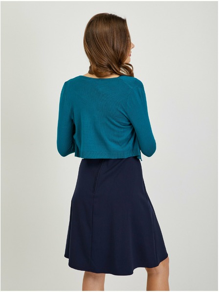 Orsay Petrolejový dámsky krátky kardigan ORSAY