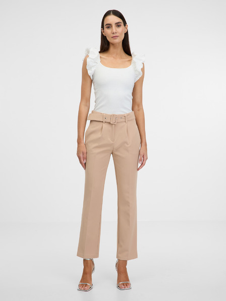 Orsay Krémové dámske tričko s krátkym rukávom ORSAY