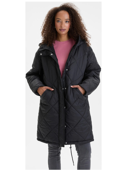 Orsay Čierny dámsky prešívaný kabát ORSAY