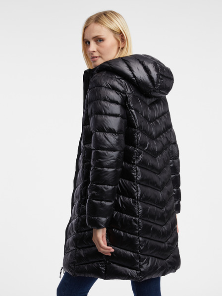 Orsay Čierny dámsky prešívaný kabát ORSAY