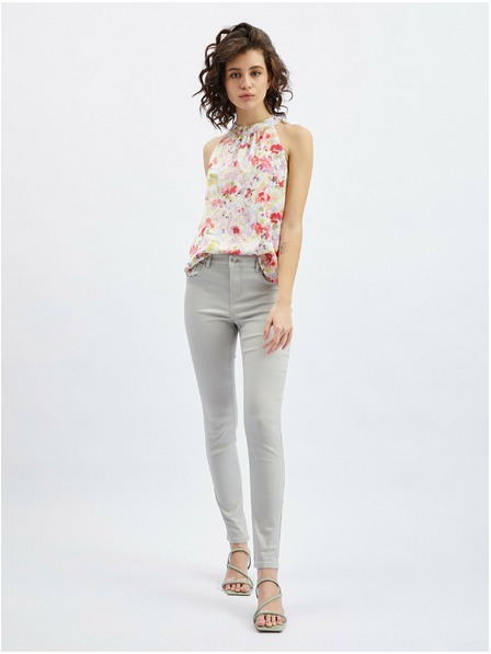 Orsay Svetlošedé dámske úzke džínsy ORSAY