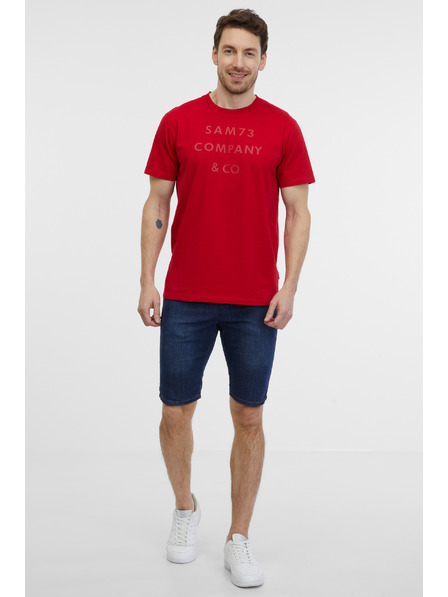 Sam 73 Červené pánske polo tričko SAM 73 Milhouse