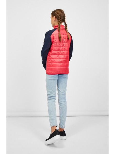 Sam 73 Modro-ružová dievčenská prešívaná bunda SAM 73 Nurnia